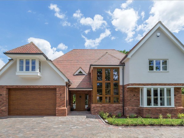 modern home with large casement