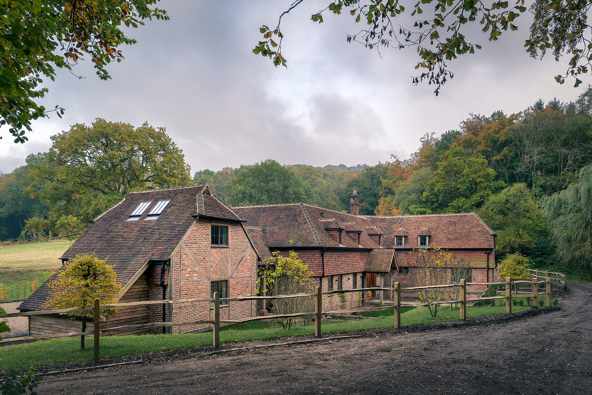 large cottage in the countryside
