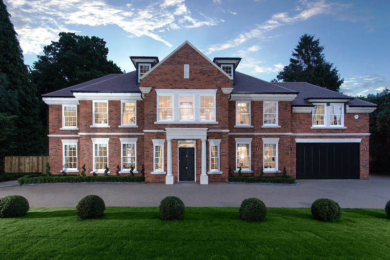 exterior view of a large country house