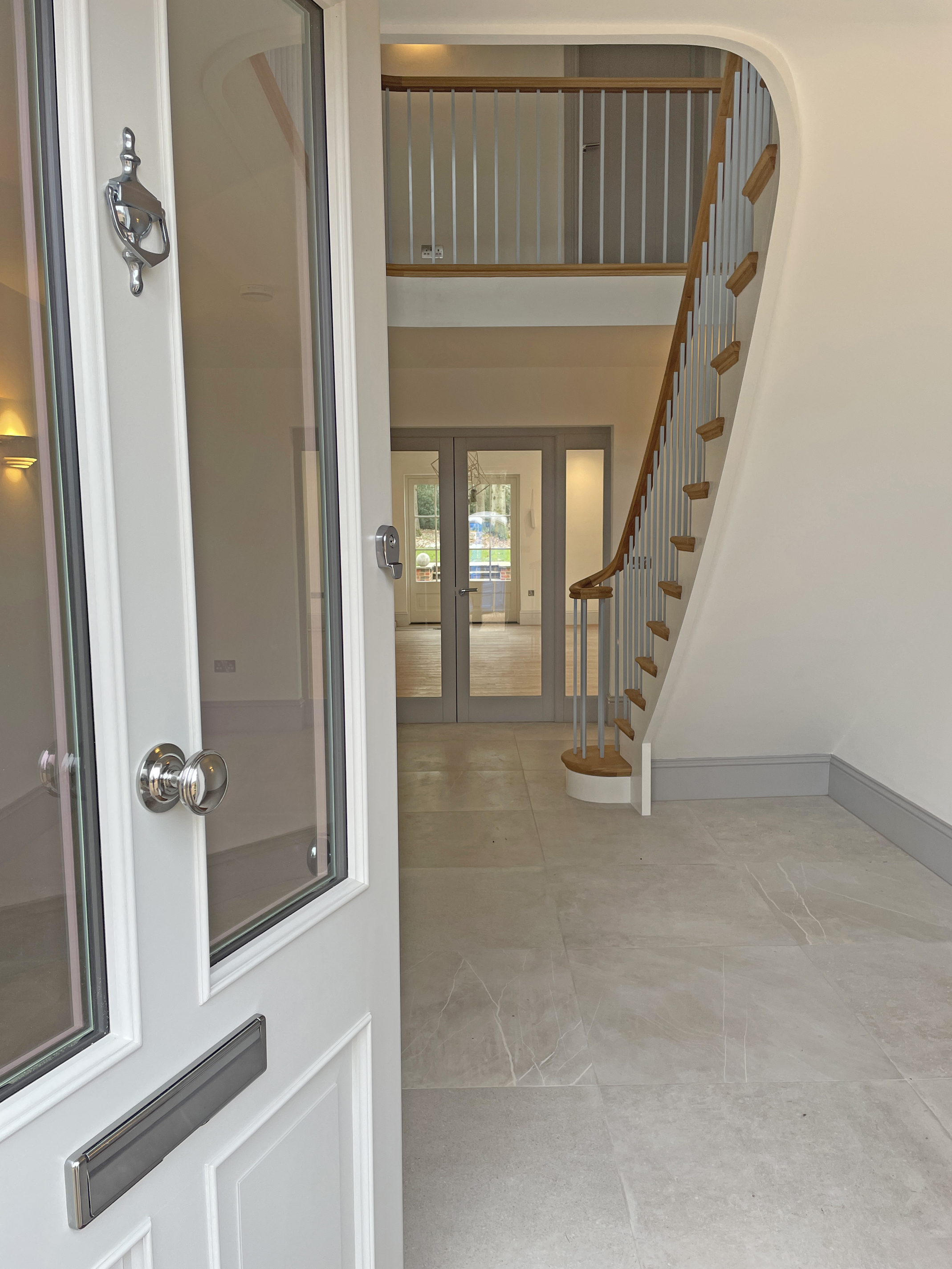 crop of and open front door looking inside